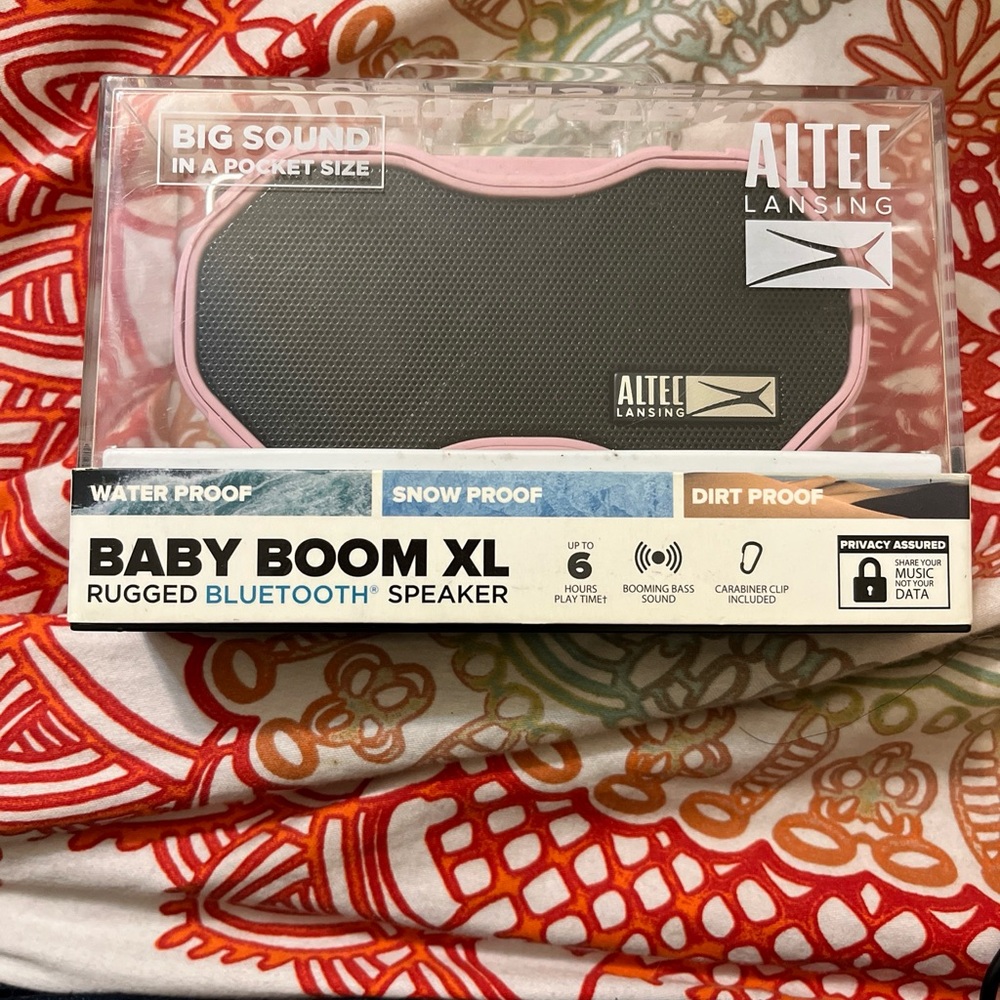 Altec Lansing Baby Boom XL Pink Bluetooth Speaker